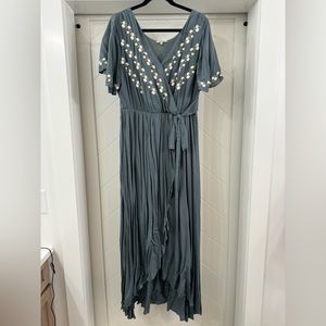 Maxi wrap dress